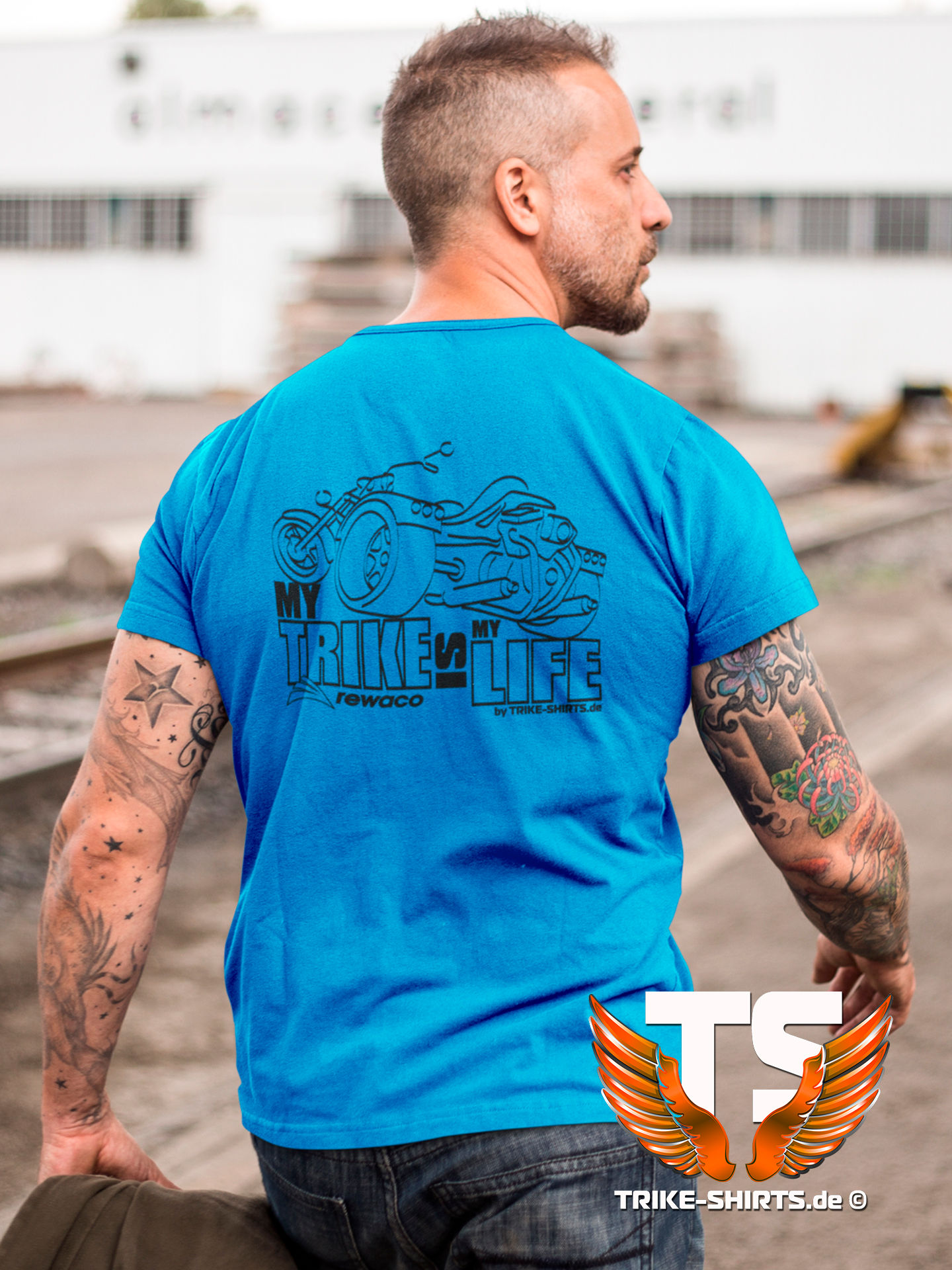 T-Shirt Classic - "My Trike is my Life" 002 - in 10 Textilfarben