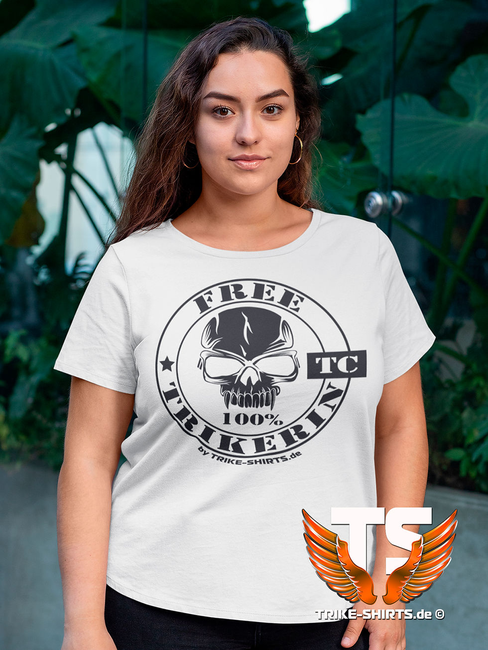Miniaturbild: T-Shirt Comfort - "100% FREE TRIKERIN" in 9 Flexfarben
