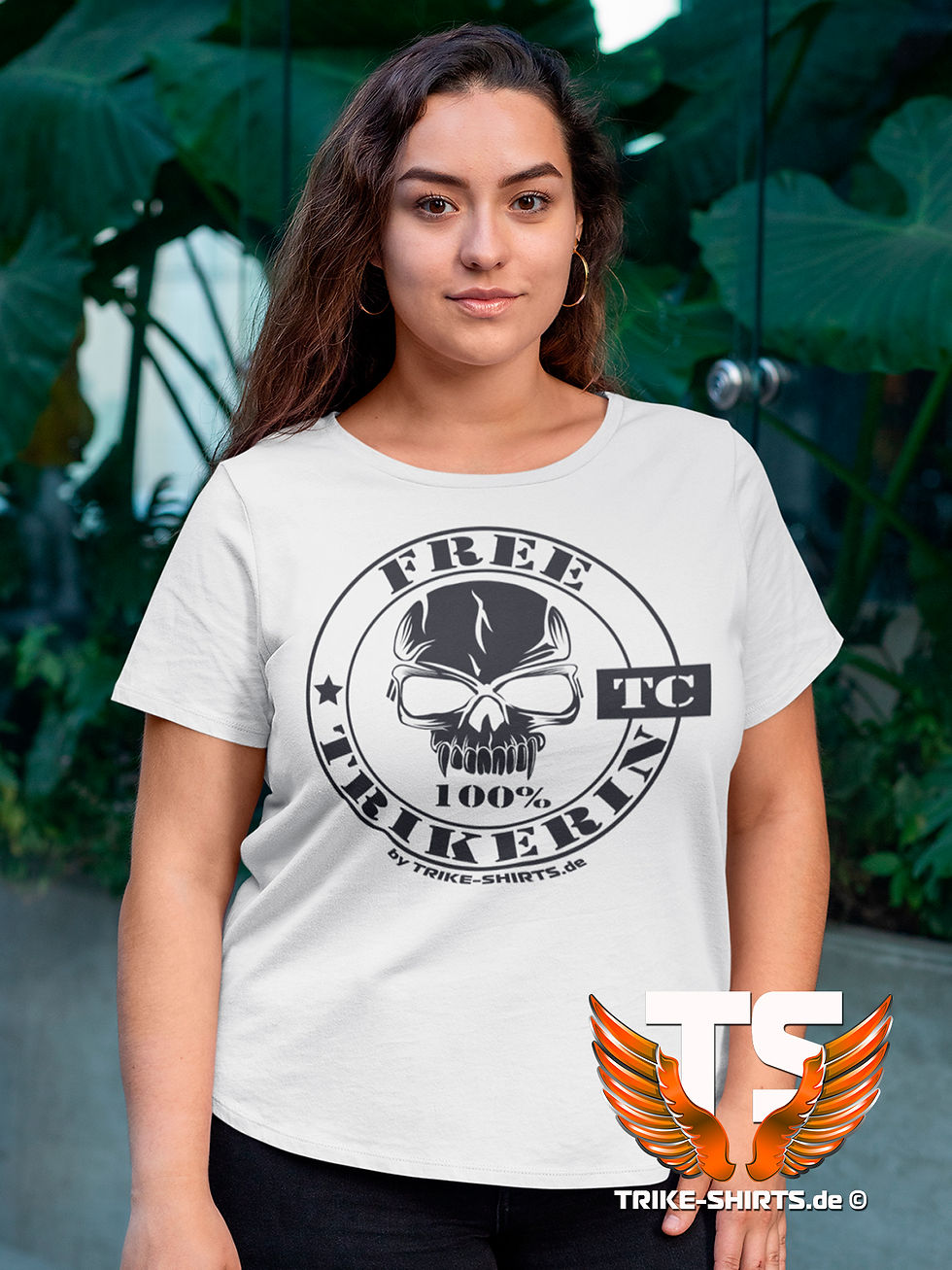 Miniaturbild: T-Shirt Classic - "100% FREE TRIKERIN"   in 10 Textilfarben