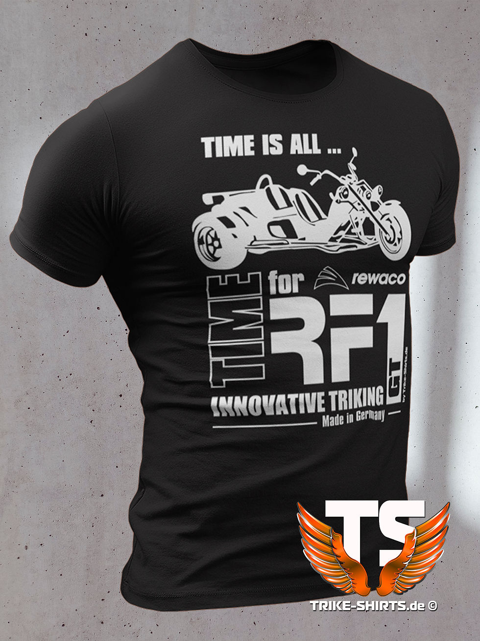 Miniaturbild: T-Shirt Classic - "TIME IS ALL - GT" in 10 Textilfarben