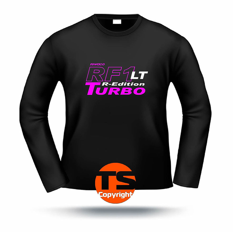 Miniaturbild: LA-Shirt Comfort  - "RF1 - LT-R-Edition Turbo-oÄ" in 8 Flexfarben, 2-farbig
