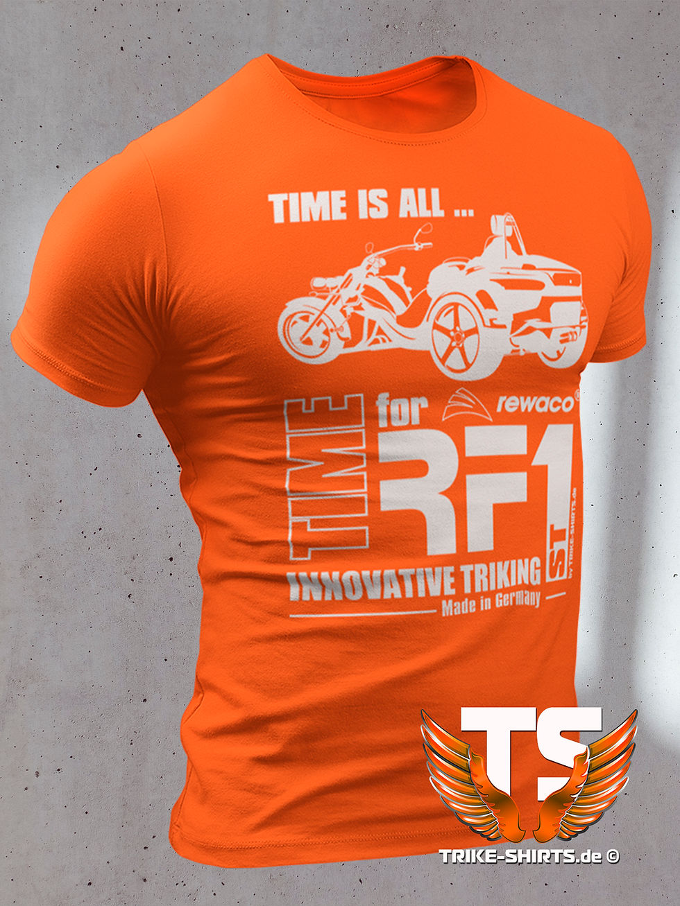 Miniaturbild: T-Shirt Classic - "TIME IS ALL - ST" in 10 Textilfarben