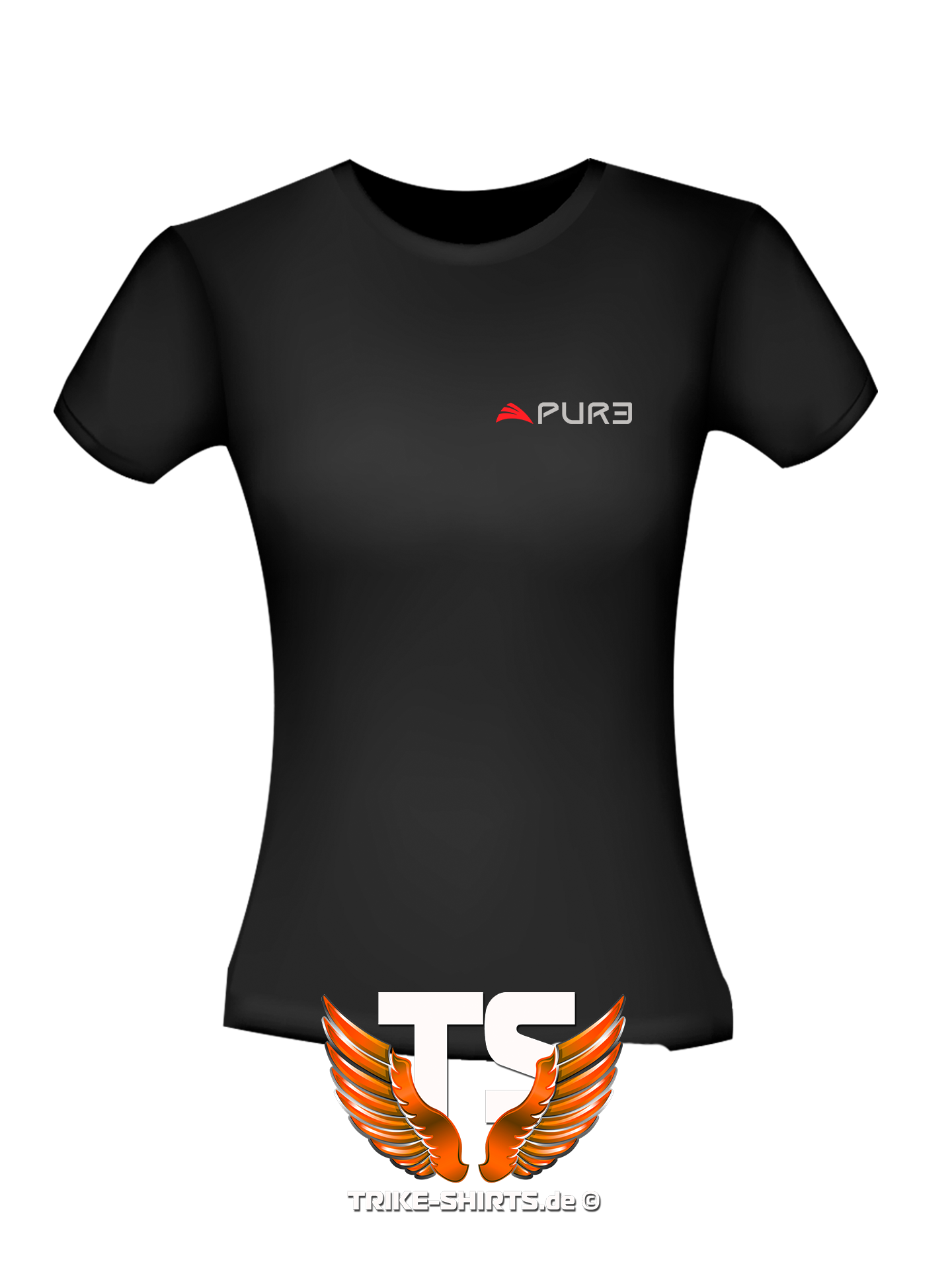 T-Shirt Comfort - "PUR3" L-H-L2-farbig