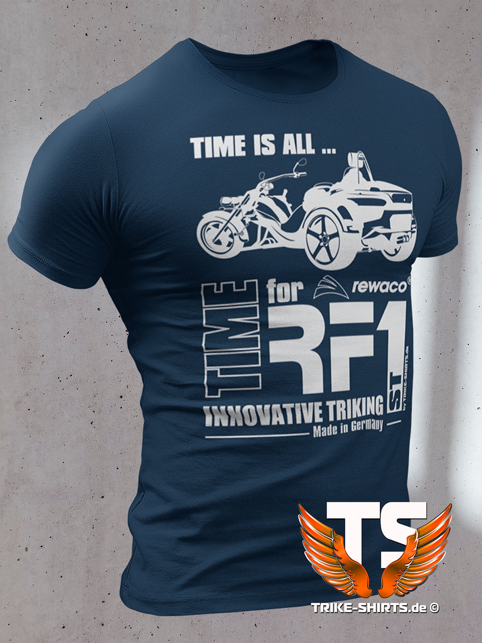 Miniaturbild: T-Shirt Classic - "TIME IS ALL - ST" in 10 Textilfarben