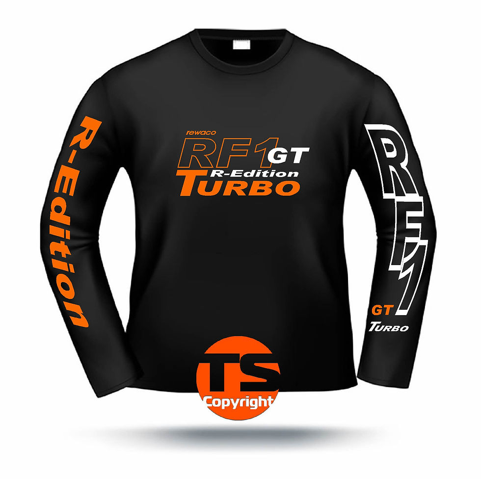 Miniaturbild: LA-Shirt Comfort  - "RF1 - GT-R-Edition Turbo" in 8 Flexfarben, 2-farbig