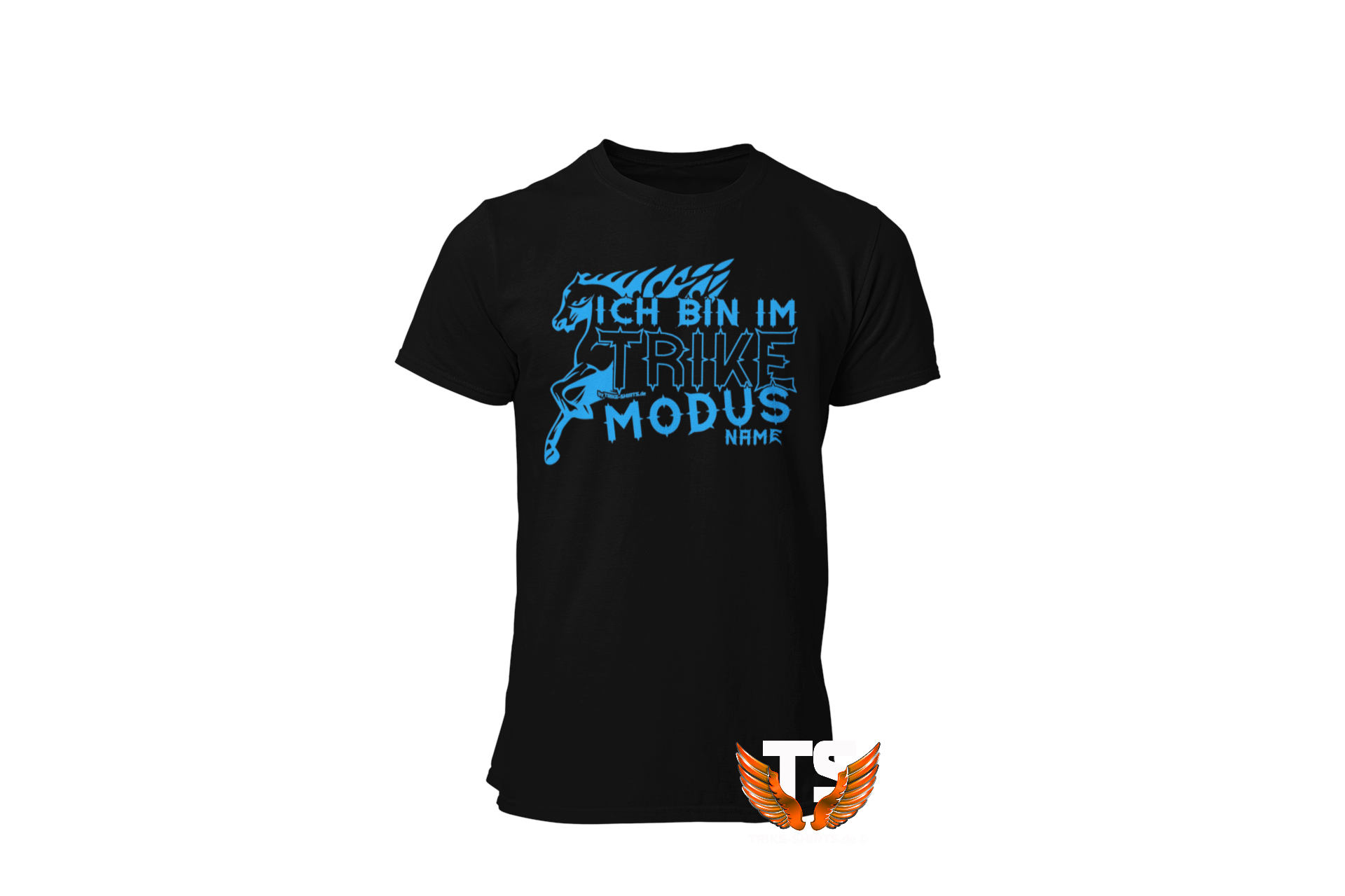T-Shirt Comfort - "Ich bin im Trike Modus " M010 - mit einem Namen + Farbwahl