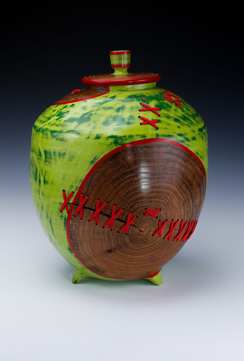 Oak Stitched hollow vessel