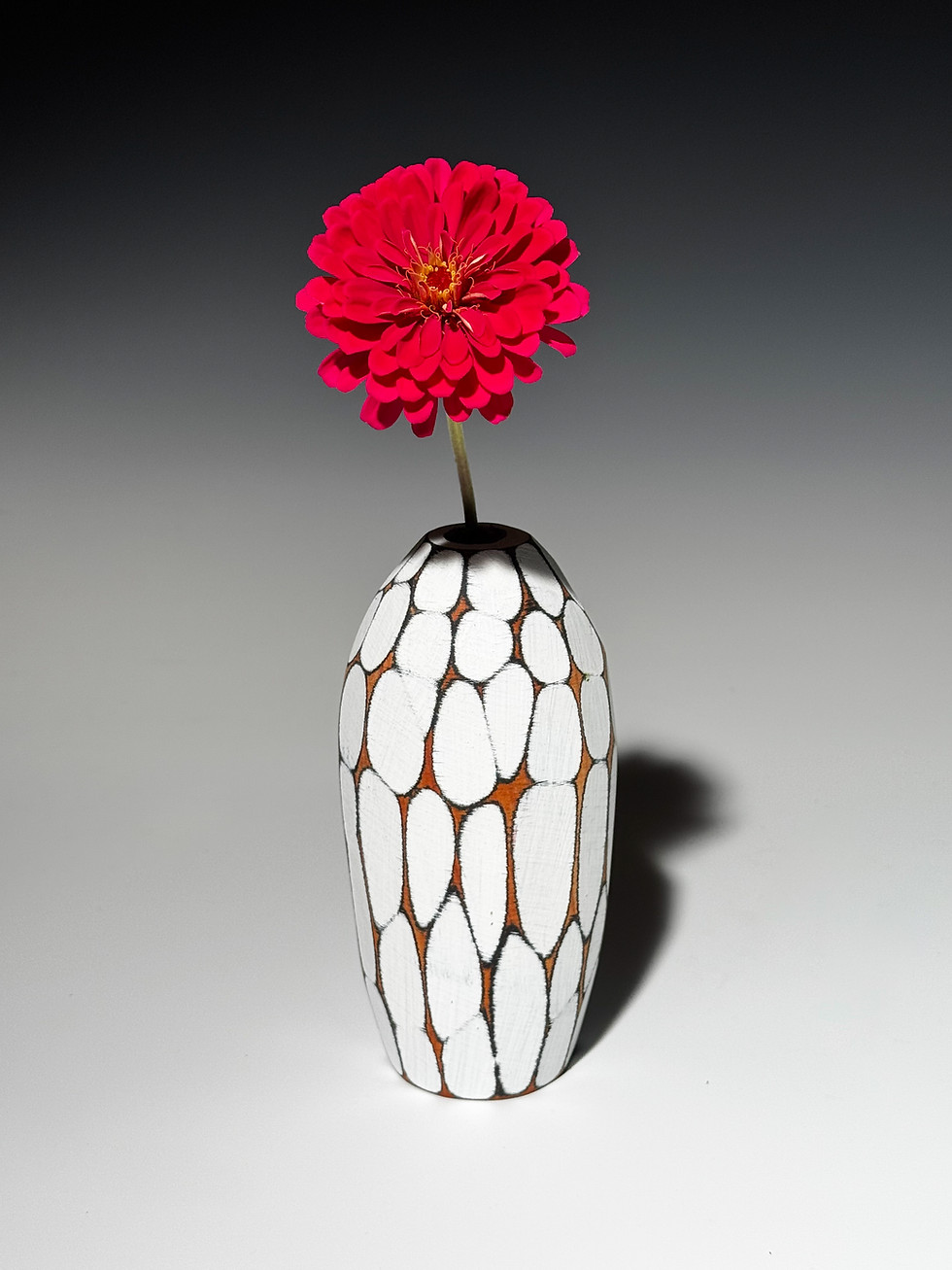 Thumbnail: Colorful wood bud vase holds water
