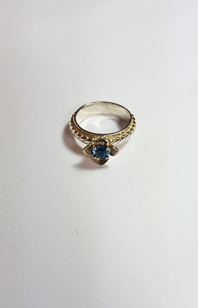 Thumbnail: Topaz Flower Ring