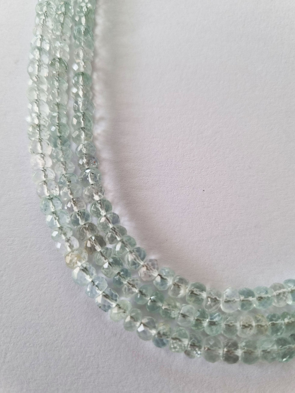 Thumbnail: 3-Strand Aquamarine Necklace