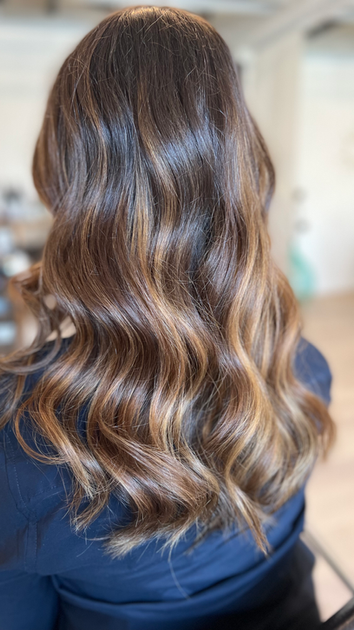 Brunette und Red Balayage ZUMA HAIR