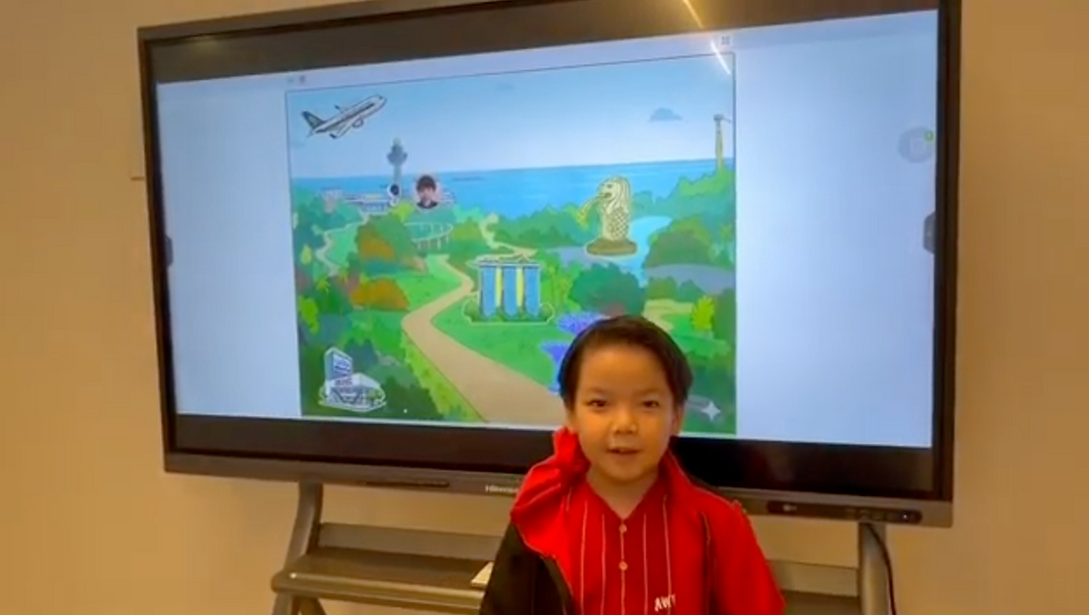 LSC coding competition for kids in Singapore winner.