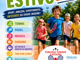 Centro Estivo 2026 al Circolo Tennis Latiano
