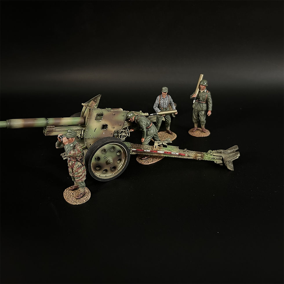 Thumbnail: War Park AX020 Camouflage Pak43 88mm Anti-tank Gun and Summer Crew