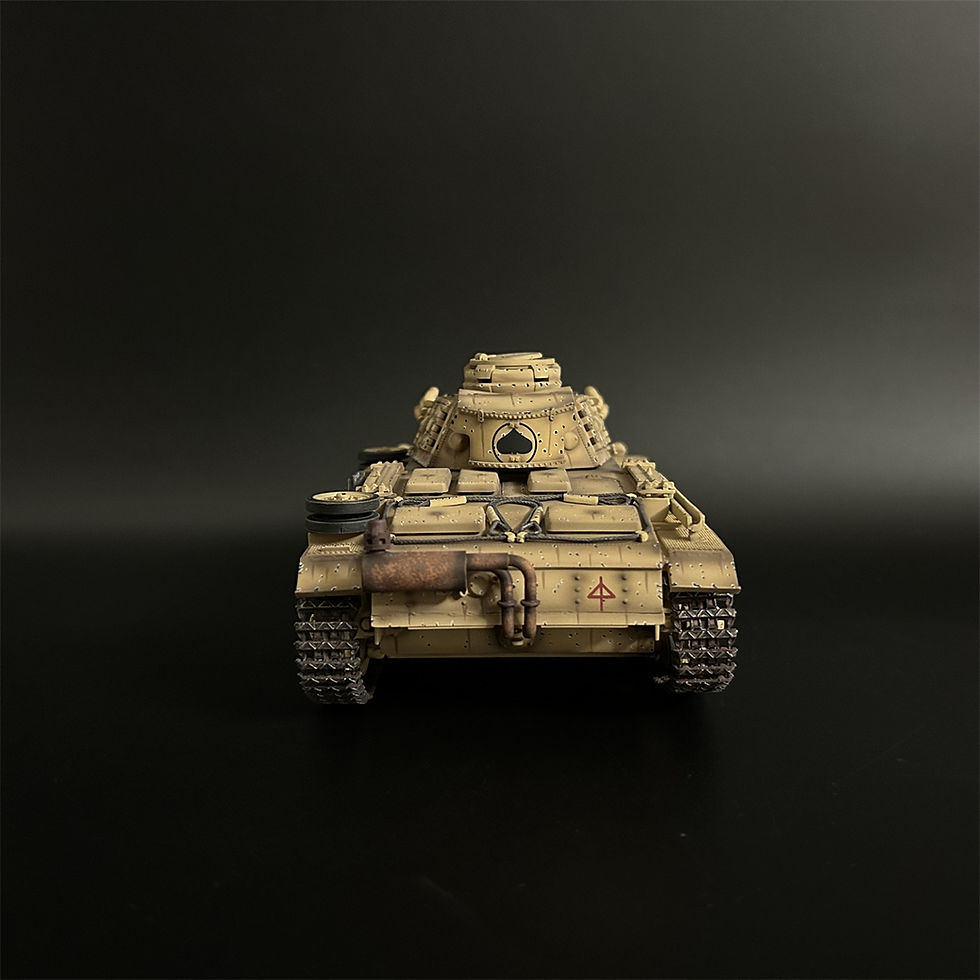 Thumbnail: War Park AX033 DAK PzKpw III Ausf N Black Spades 15th Panzer Division
