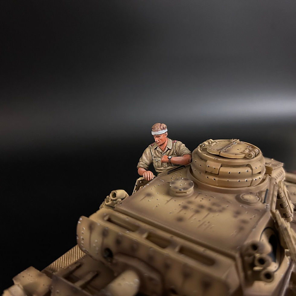Thumbnail: War Park AK003 DAK Panzer III Tank Crew with Head Bandage