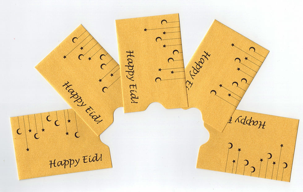 Thumbnail: copy of Happy Eid Golden Gift Card Sleeve Holder (10 pack)