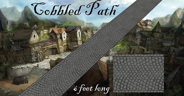 cobbled path strips