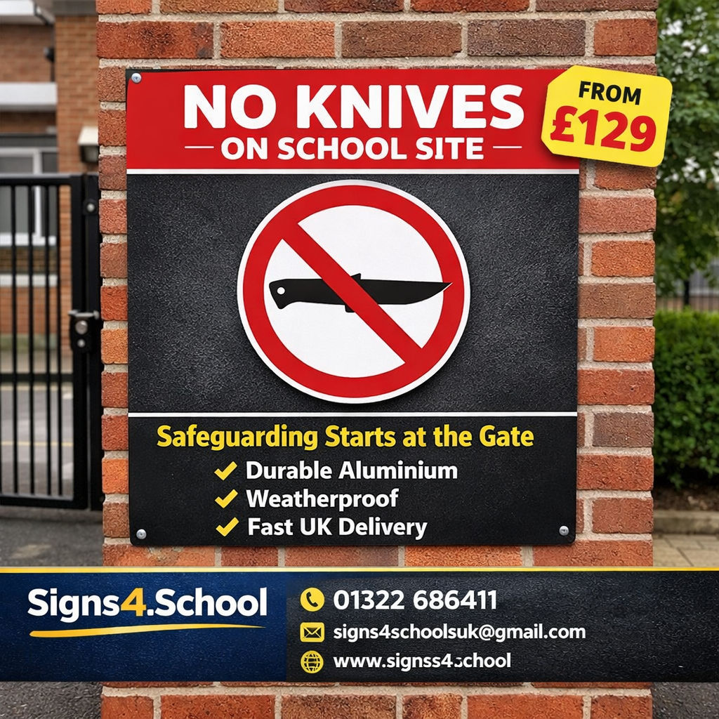 No to knife crime sign 