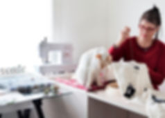 Embroidery Artist Jan-Maree at Work