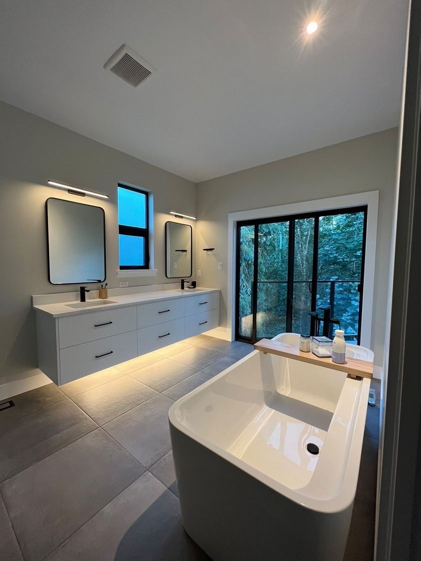 Easthom Electric owner Carlin Hamstra with Cowichan Valley electricians