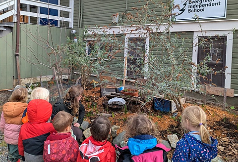 Evergreen Independent School campus on Vancouver Island