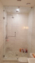 Costum shower enclosure 1/2inch clear glass