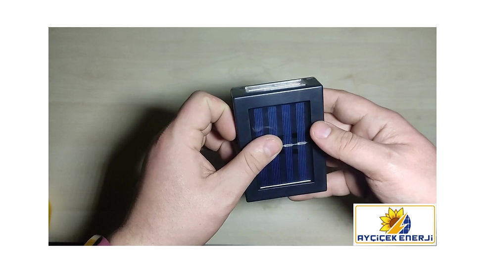 Küçük resim: Solar Çift Taraflı Bahçe Duvar Lambası 2 Adet