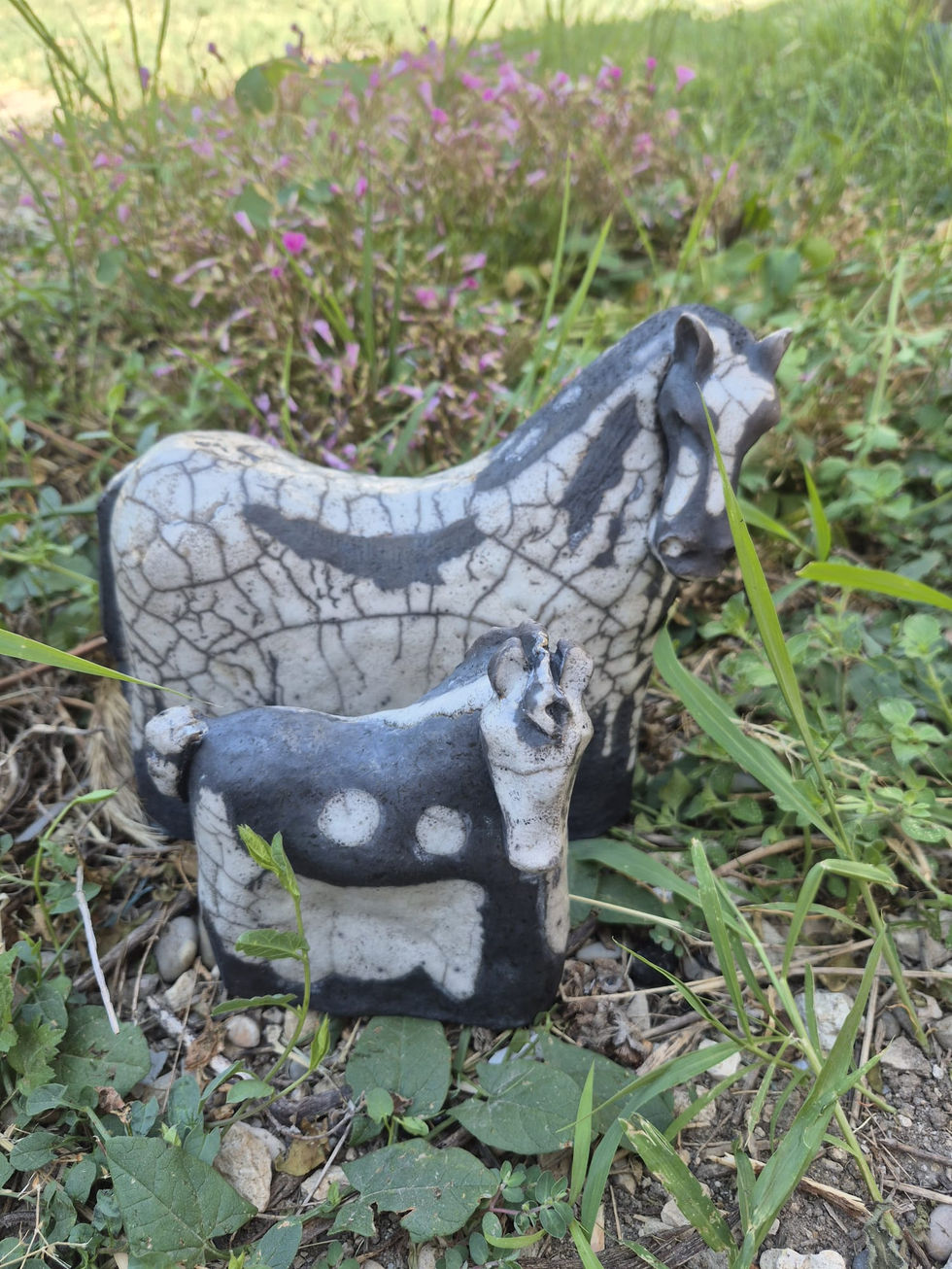 jument et son poulain