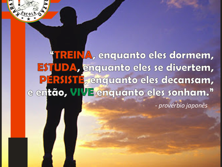 "Treina, enquanto eles dormem..."