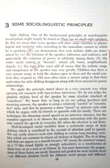 1970 The Study of Nonstandard English by William LaBov