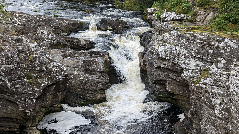 Small waterfall on a private Glencoe tour