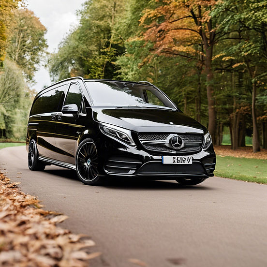 Black V Class Mercedes
