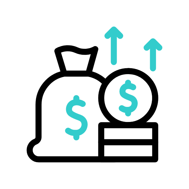 Animated bouncing money symbolizing saving more cash with Drive Zen’s expert car buying service.