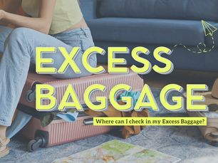 Where can I check in my excess baggage - Cover