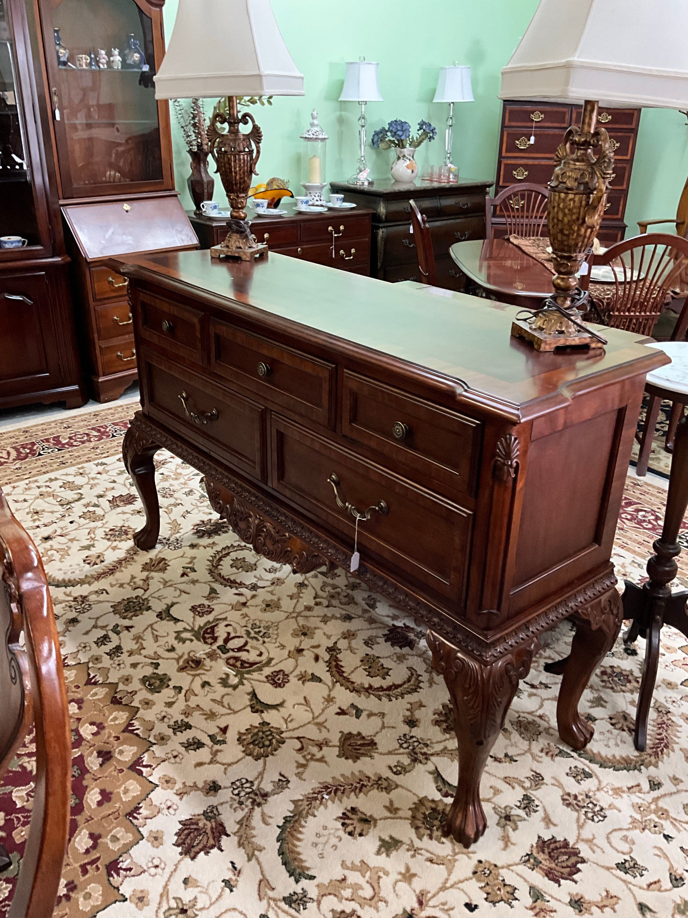 solid mahogany buffet