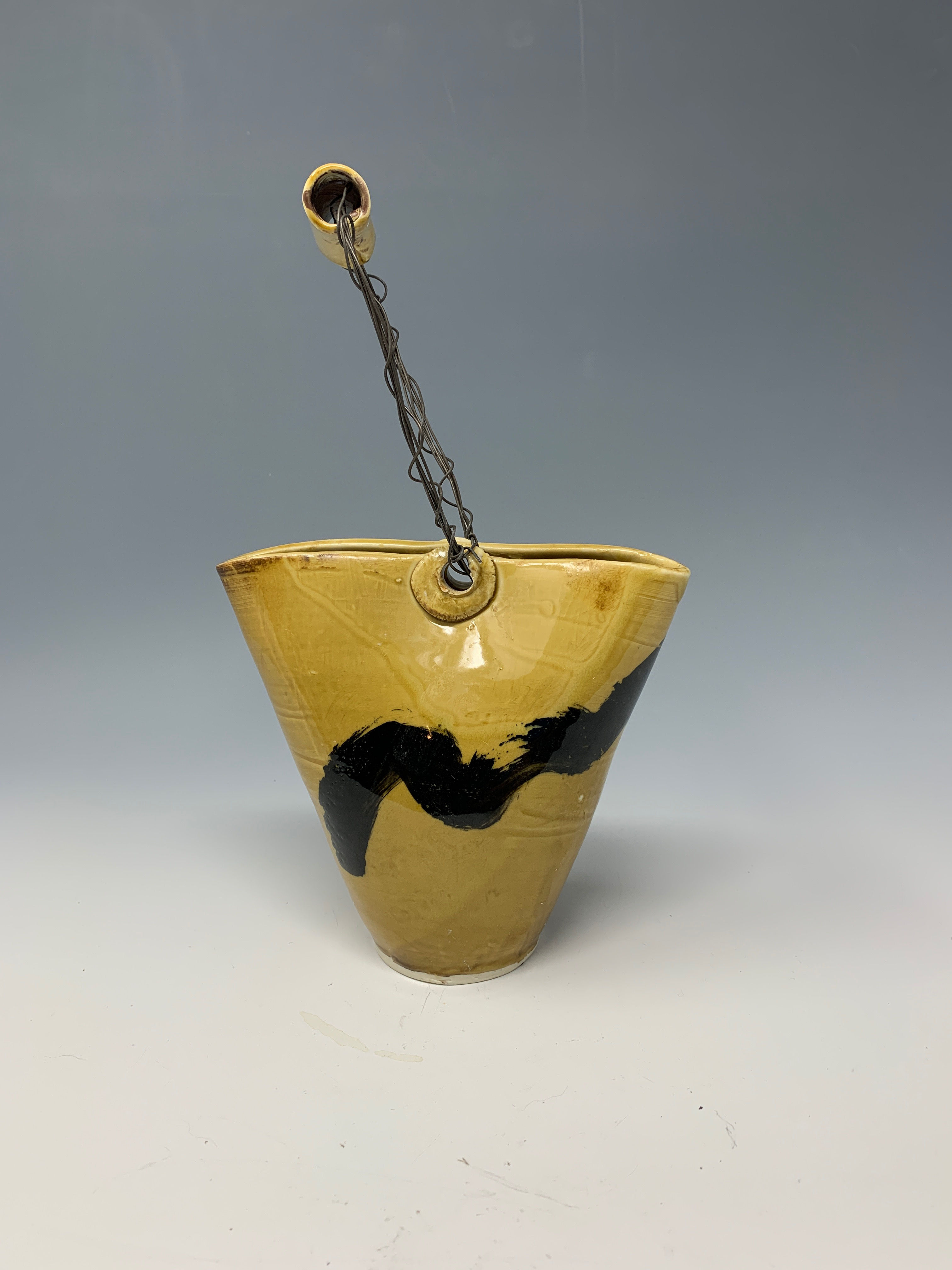 Ikebana Vase - Amber/black
