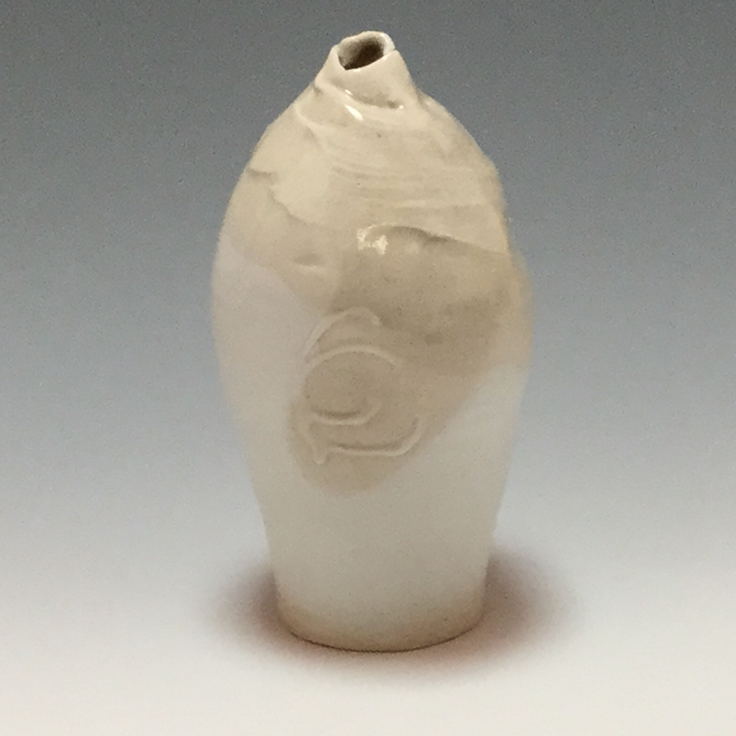 Tall, soda fired bottle 3