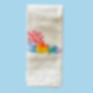 bathroom towel with sea coral on it