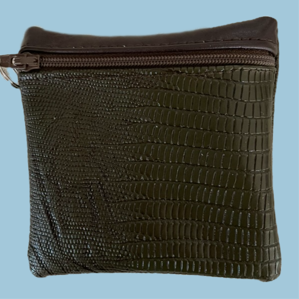 Thumbnail: Square Zipper Bag Snake Skin