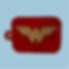 embroidered vinyl bookmark Wonderwoman logo