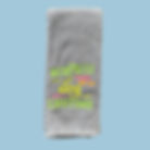 blue kitchen towel- Memories with Dog