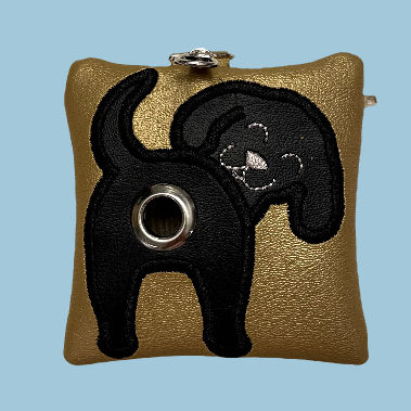 Thumbnail: brown dog on gold background