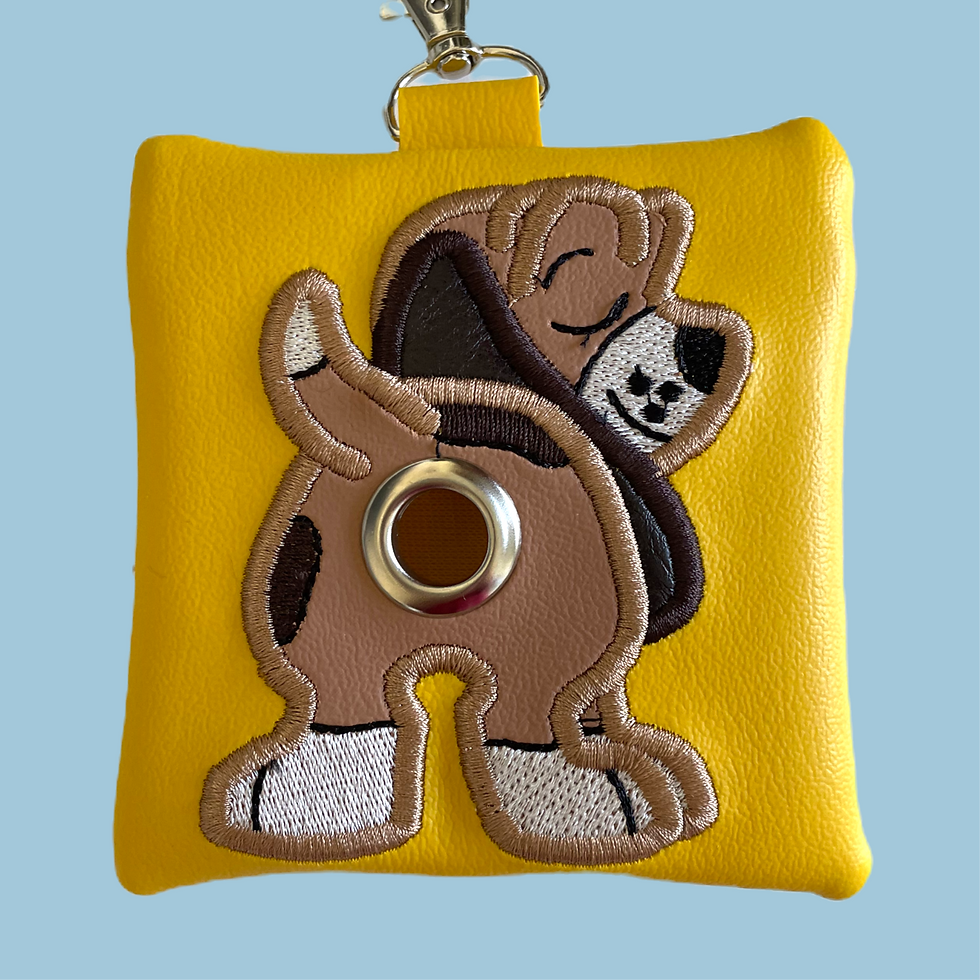 Thumbnail: Hound dog on yellow background