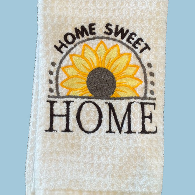 Embroidered Kitchen Towel- Home Sweet Home
