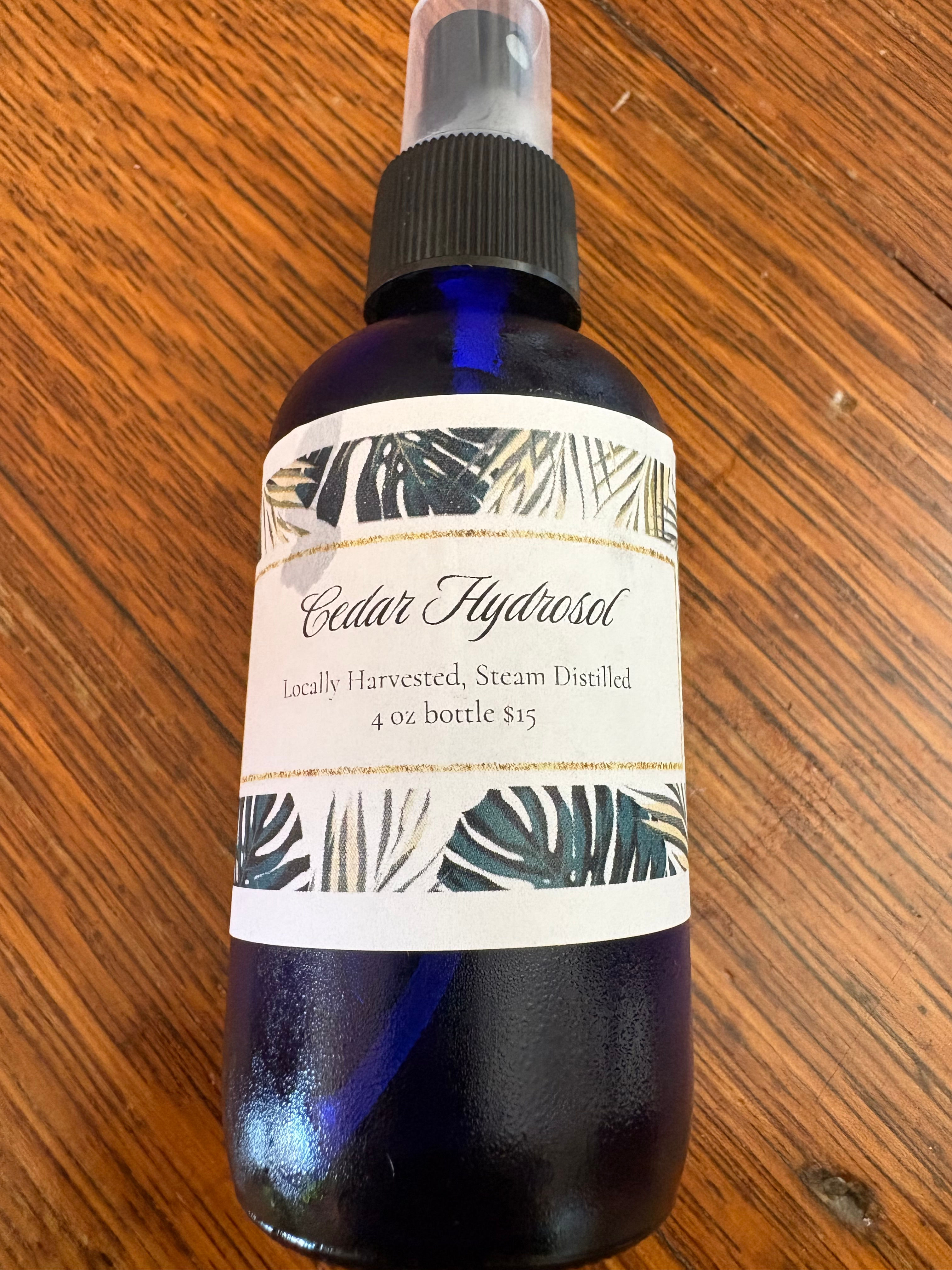 Cedar Hydrosol 4 oz Spray Bottle