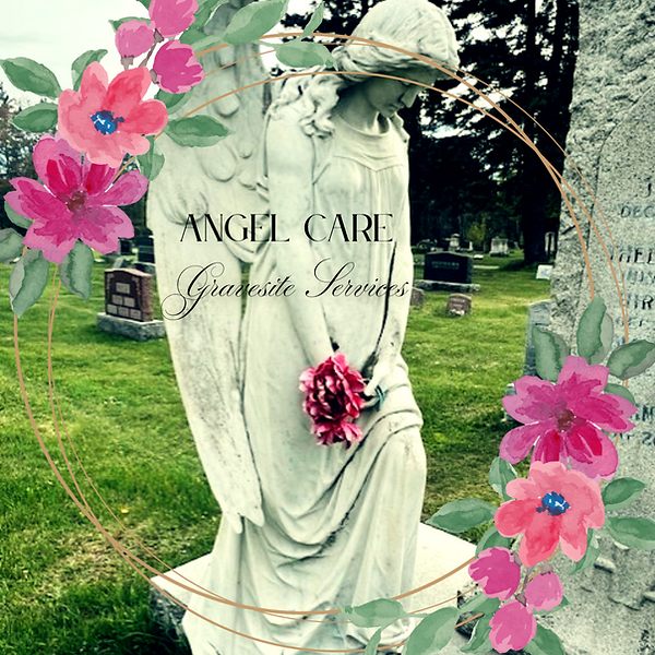 angel headstone business logo