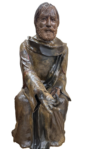 Front view as Christ reveals the betrayal.