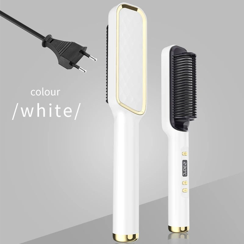 Thumbnail: Electric Hot Comb Multifunctional Straight Hair Straightener Comb Negative Ion A