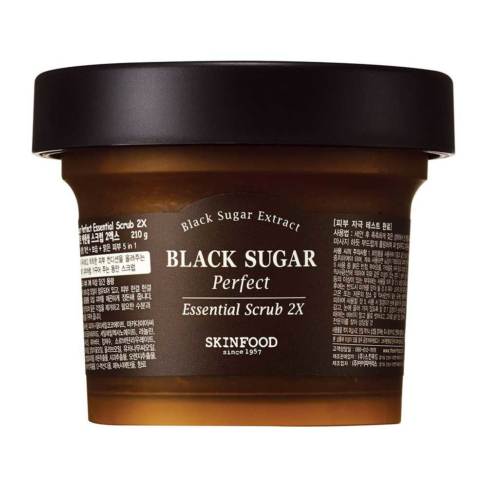 Kem tẩy da chết Skinfood Black Sugar Perfect Essential Scrub 2X